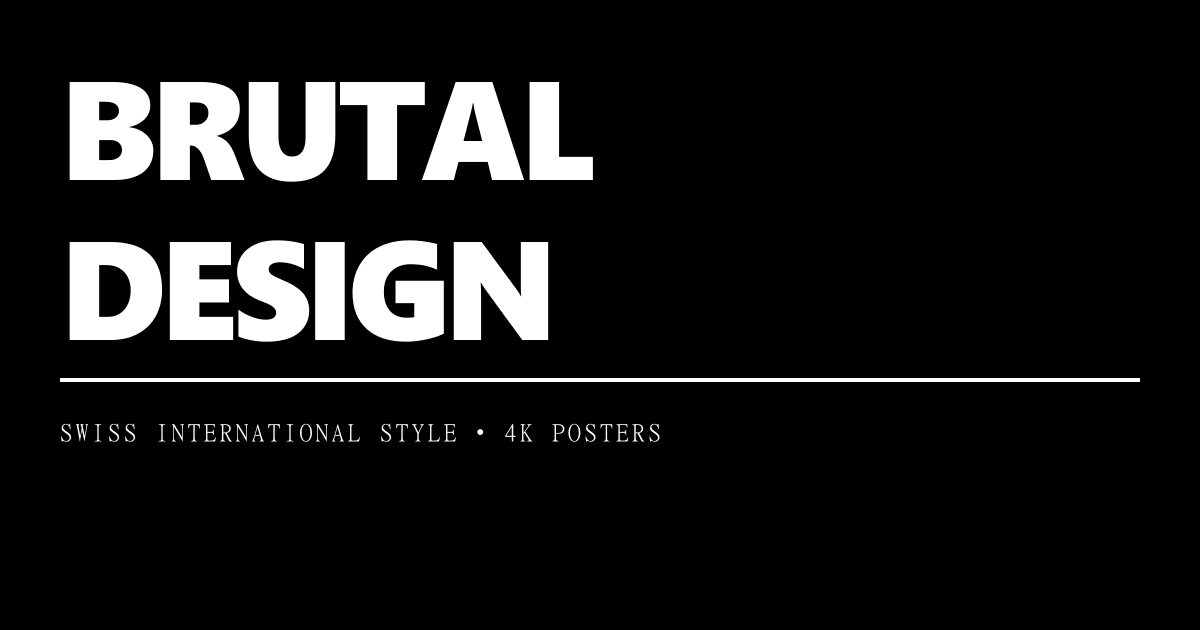 Brutalist Swiss Editorial Statement 4K