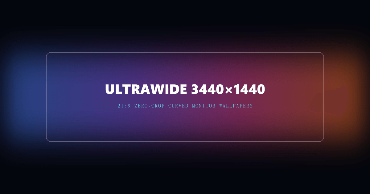 Ultrawide 3440×1440 Zero-Crop Curved Cosmic Glow